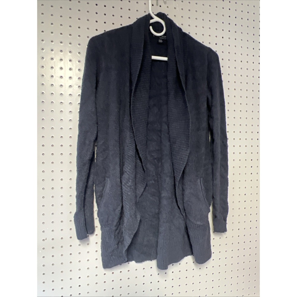Barefoot Dreams Cozychic Lite Shawl Cardigan XS/S‎ Marled Blue Cozy Soft Lounge